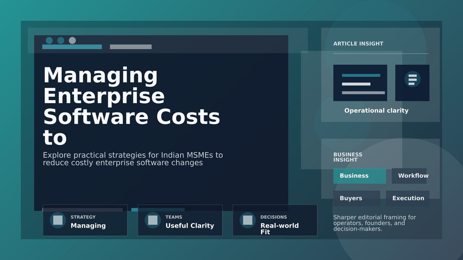 How Indian MSMEs Can Cut Enterprise Software Costs to Fuel AI Innovation