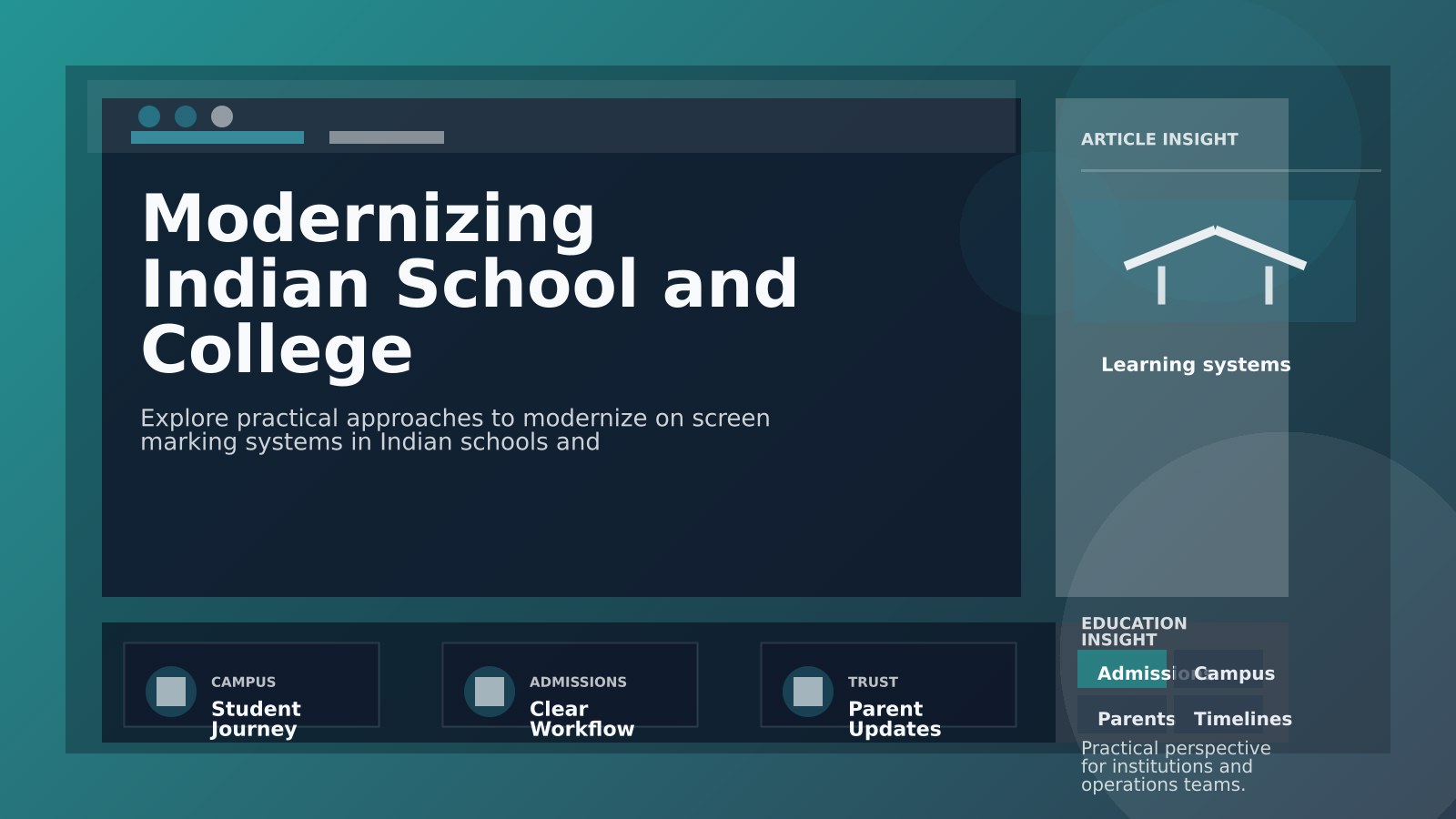 Modernizing On-Screen Marking Systems in Indian Education: Overcoming Deployment and Security Concerns